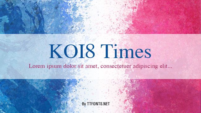 KOI8 Times example